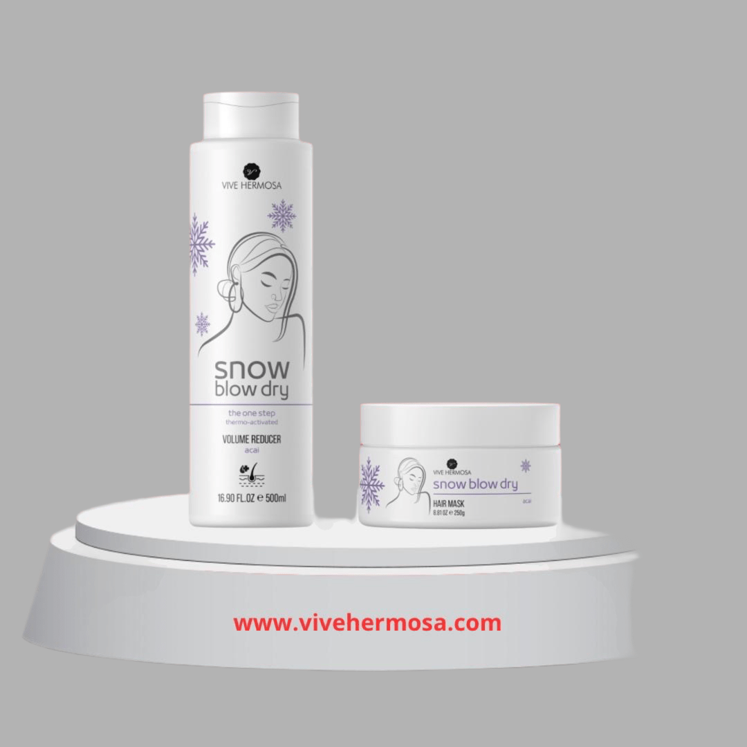 Tratamiento Snow Blow Dry 16 onz y Mascarilla Snow Blow Dry 8 onz - ViveHermosa