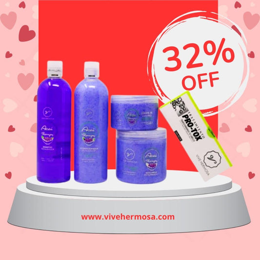 Kit de Acai con Ampulas de crecimiento
