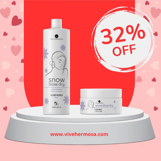 Tratamiento Snow Blow dry 33.38 Onz y Mascarilla Snow Blow Dry 8 Onz