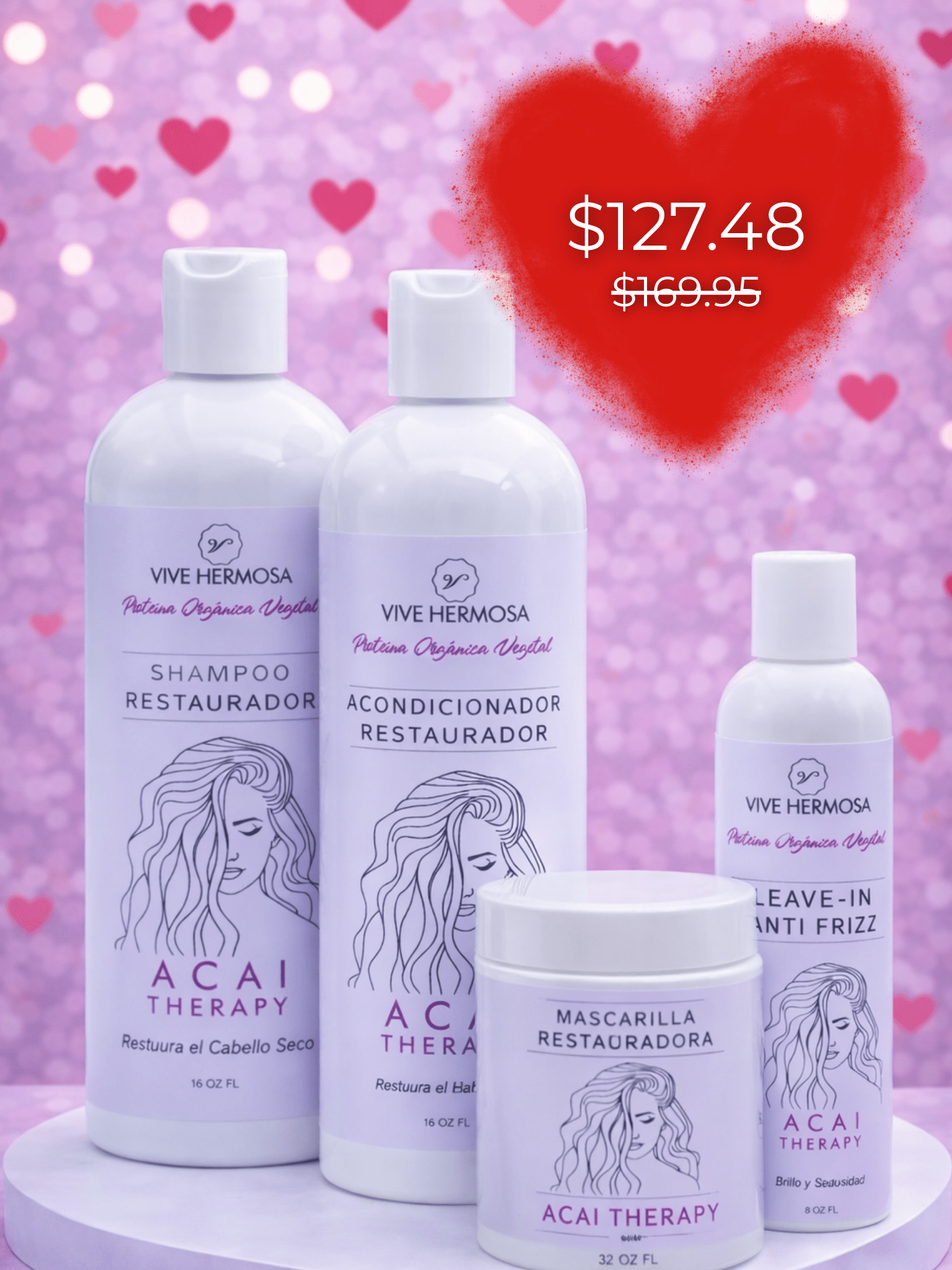 Kit de la fruta de Acai (Nueva presentación) ahora mascarilla 32 onz - ViveHermosa