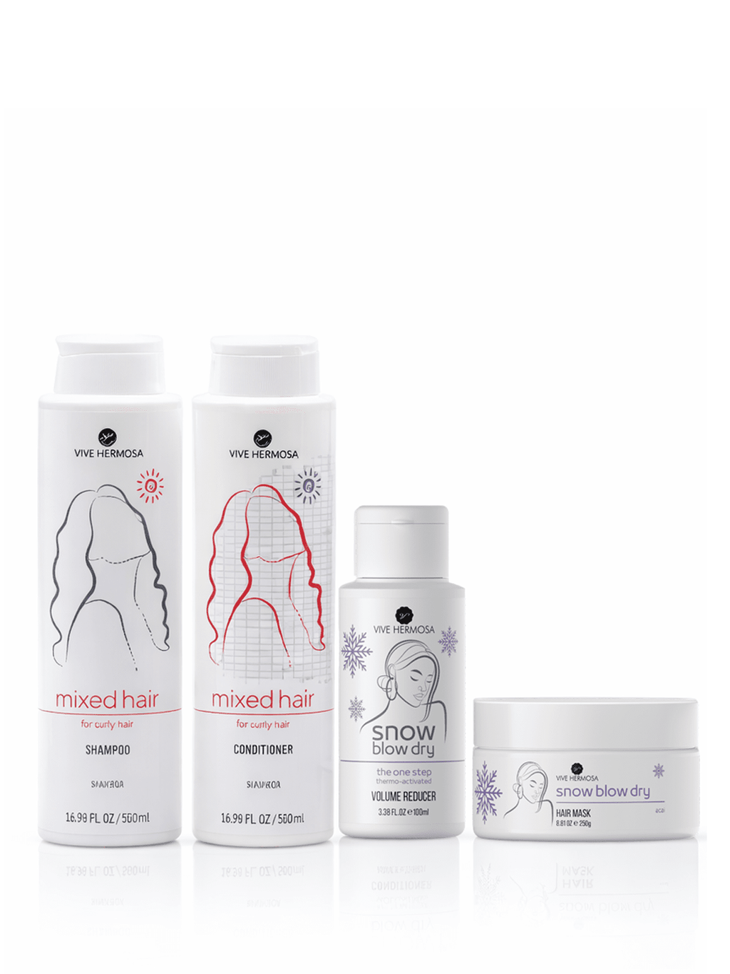 Kit de shampoo y acondicionador de macadamia, Snow Blow dry 3.38 onz y mascarilla snow. - ViveHermosa