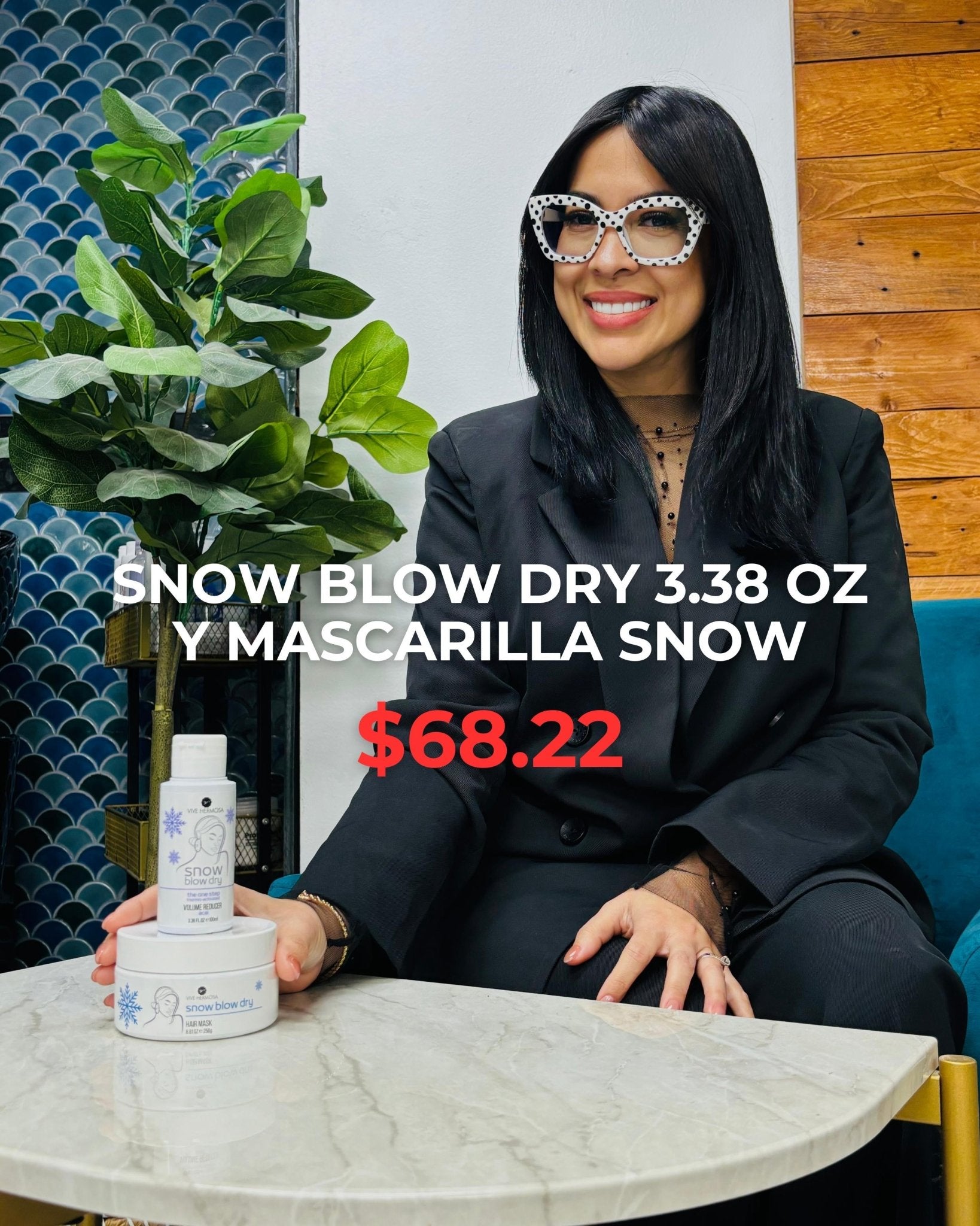❤️ Kit de Snow Blow Dry Pequeña y Mascarilla Snow Blow Dry - ViveHermosa