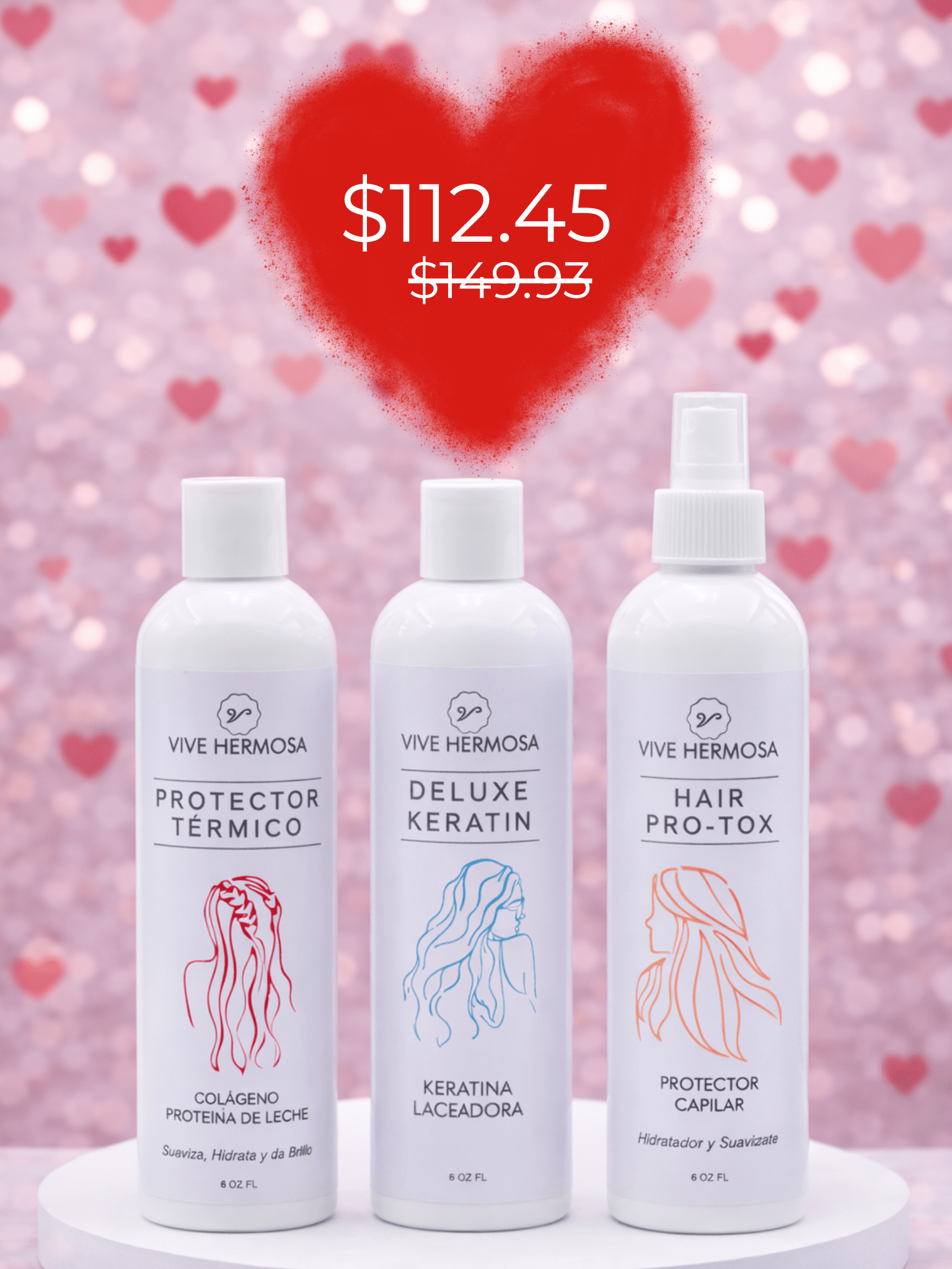 Leave - in de colágeno, Deluxe Keratin y Hair Protox. - ViveHermosa