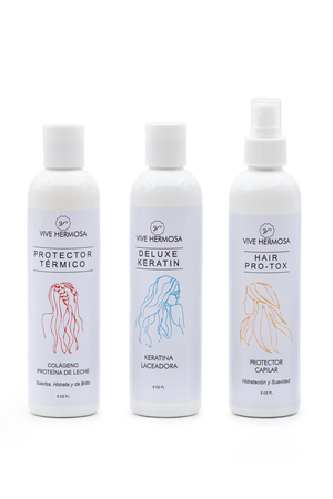 Leave - in de colágeno, Deluxe Keratin y Hair Protox. - ViveHermosa