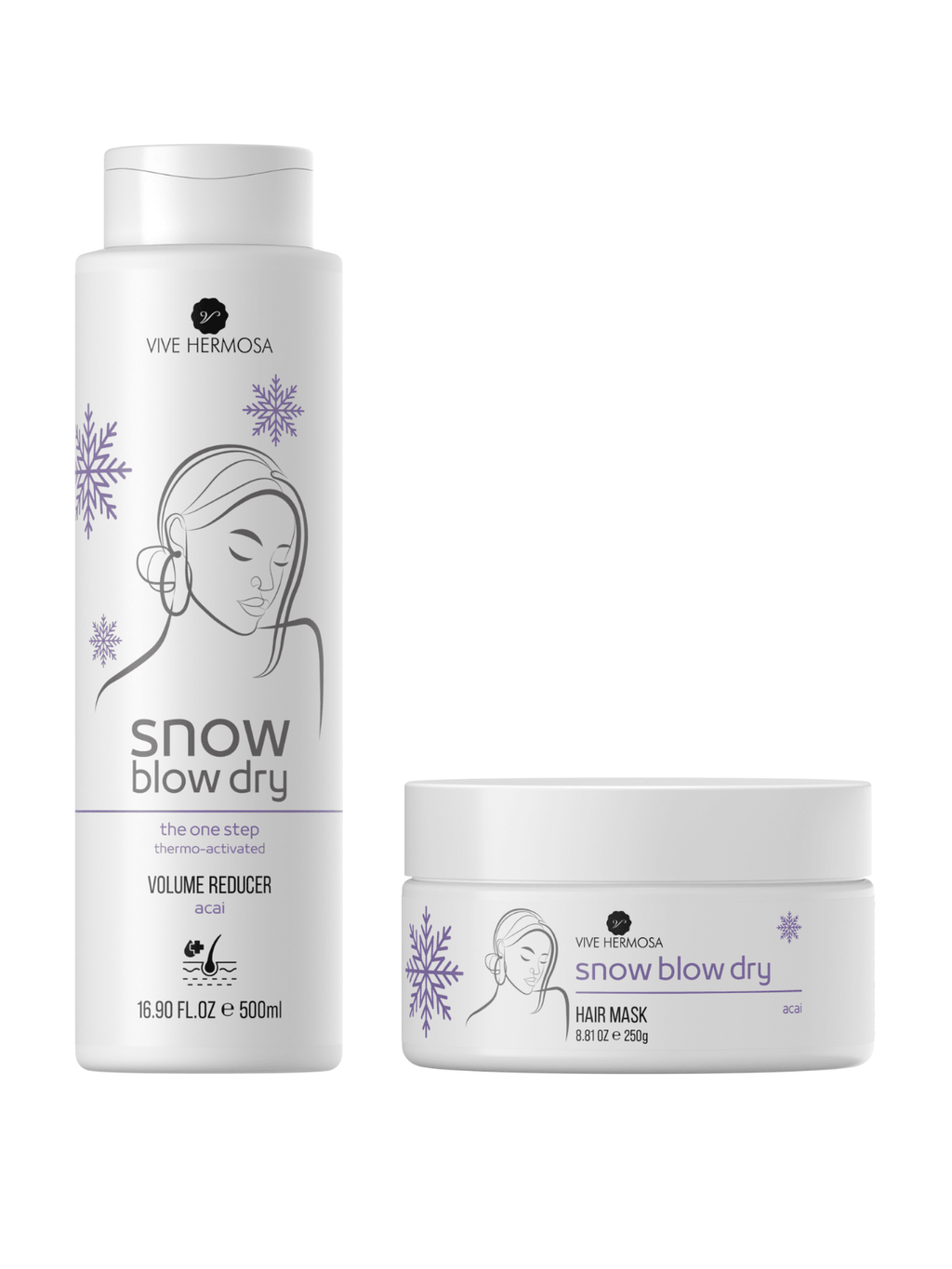 Tratamiento Snow Blow Dry 16 onz y Mascarilla Snow Blow Dry 8 onz - ViveHermosa
