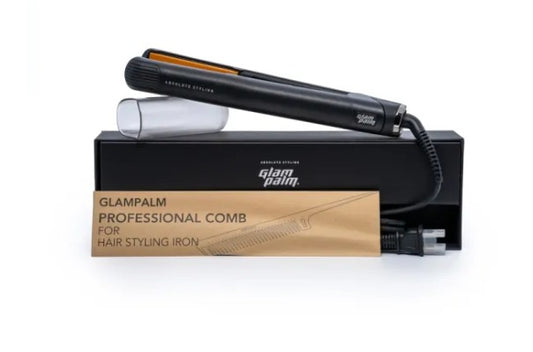 Plancha de pelo de 1.0 sistema vibrato. Color Negro