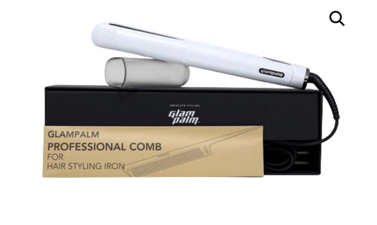 Plancha de pelo de 1.0 sistema vibrato. Color Blanco
